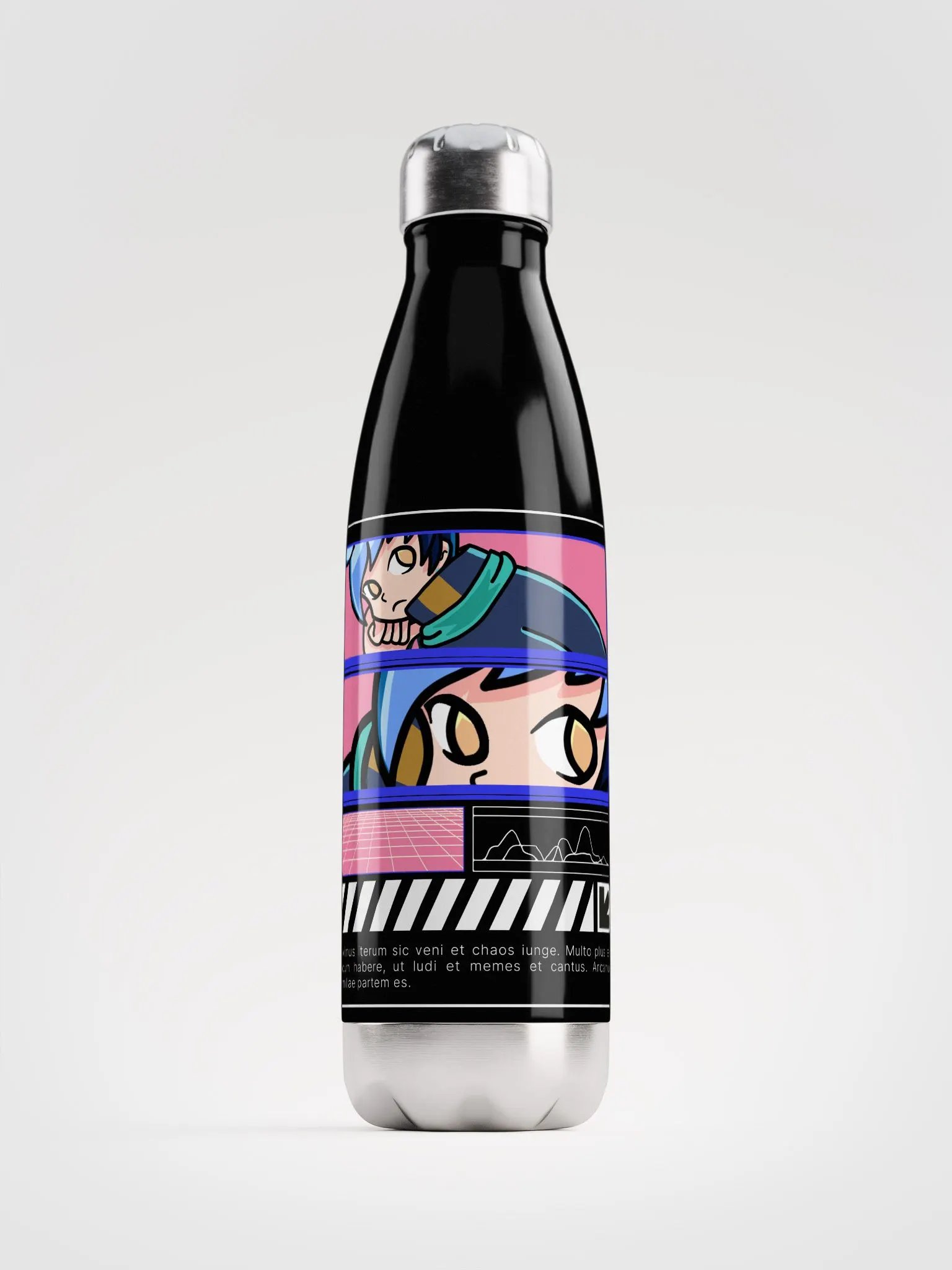 Anime Panel Stainless Steel Water Bottle product image (1)