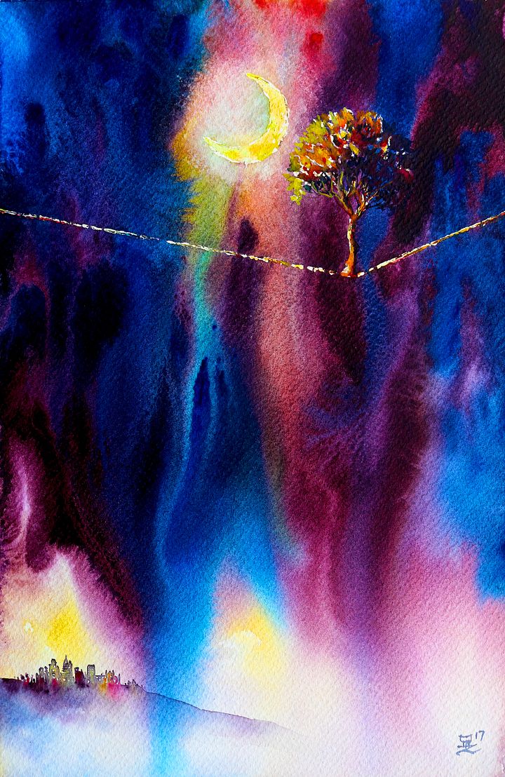 "Enlivening the Night" Painting by Deni Je product image (1)
