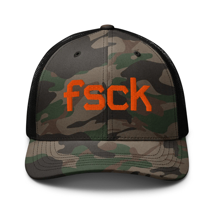 FSCK - Camo Trucker Hat product image (1)