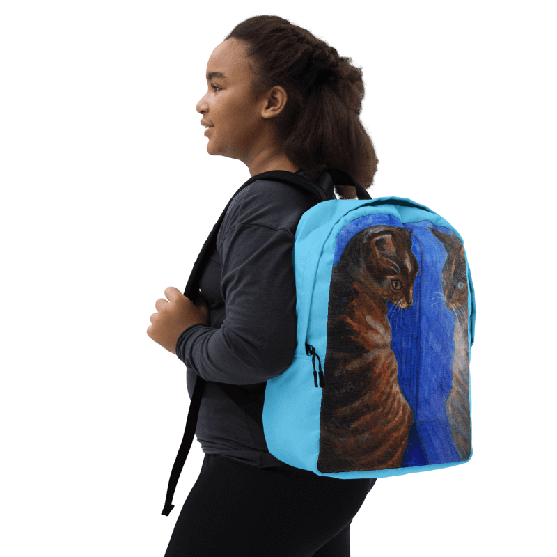 mirror cat painting backpack product image (3)