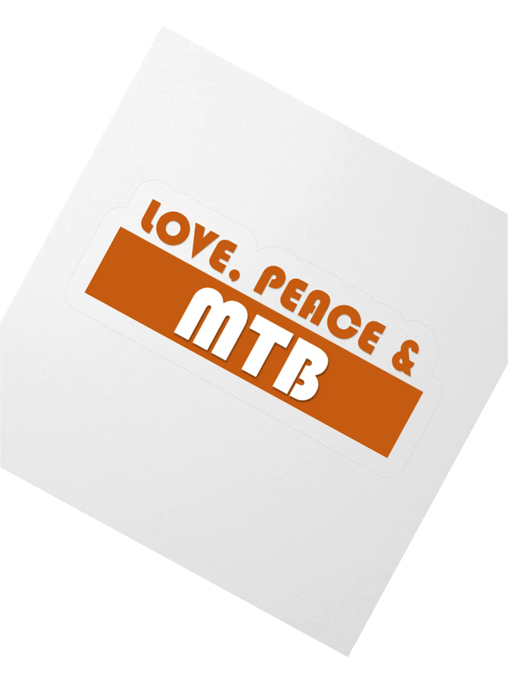 Love Peace and MTB sticker product image (4)