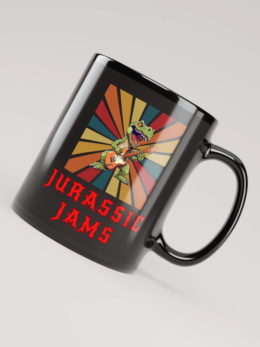 Jurassic Jams Rock n Rawr Dinosaur Dark Mug product image (4)