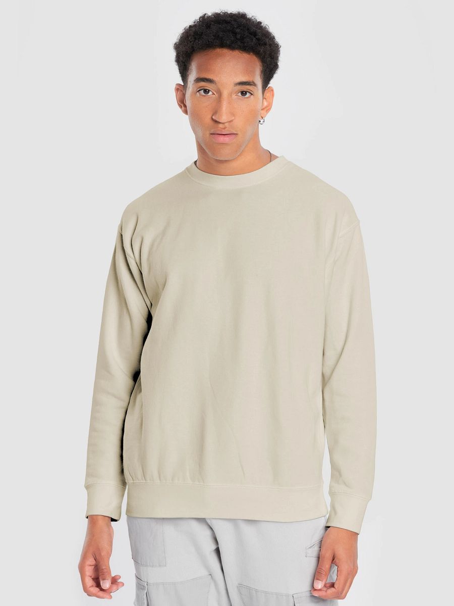 Plain Color Bone Sweatshirt product image (1)