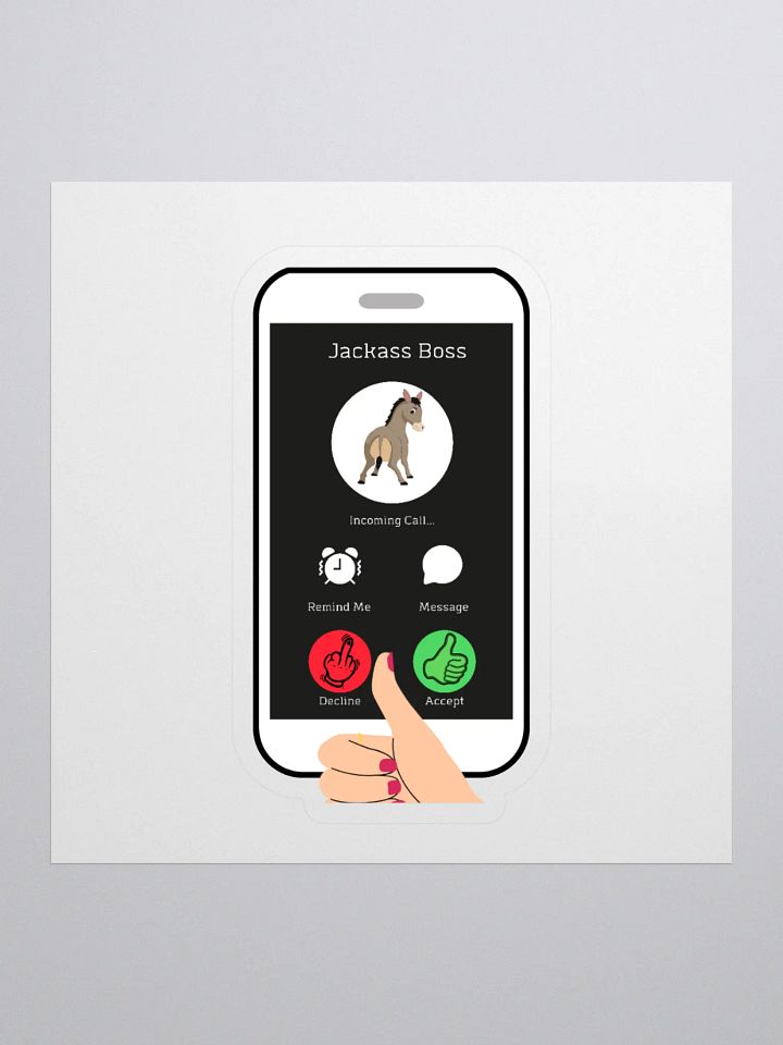 When The Boss Calls - Funny Stickers product image (1)