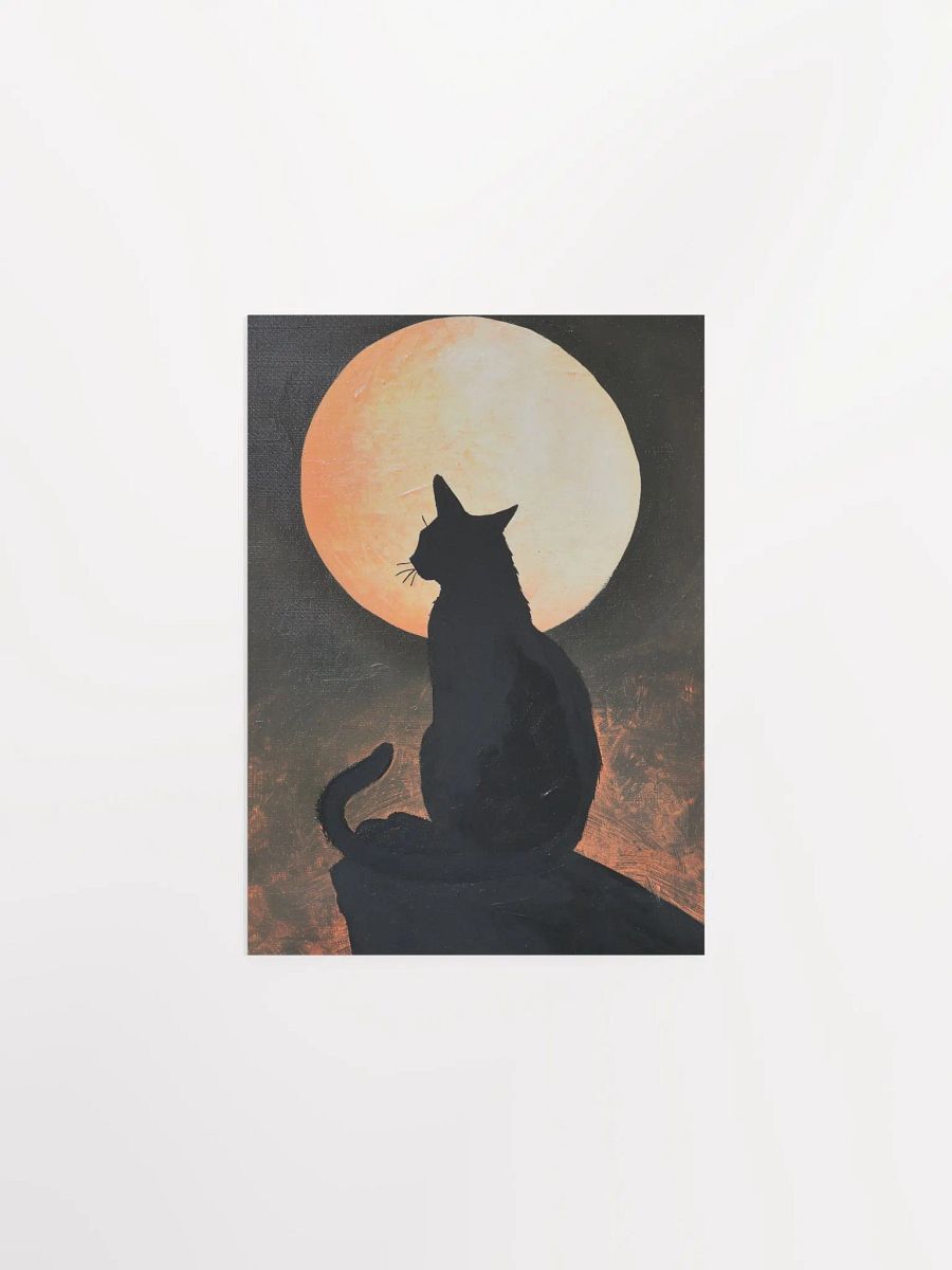 Lunar Feline Glow Poster product image (1)