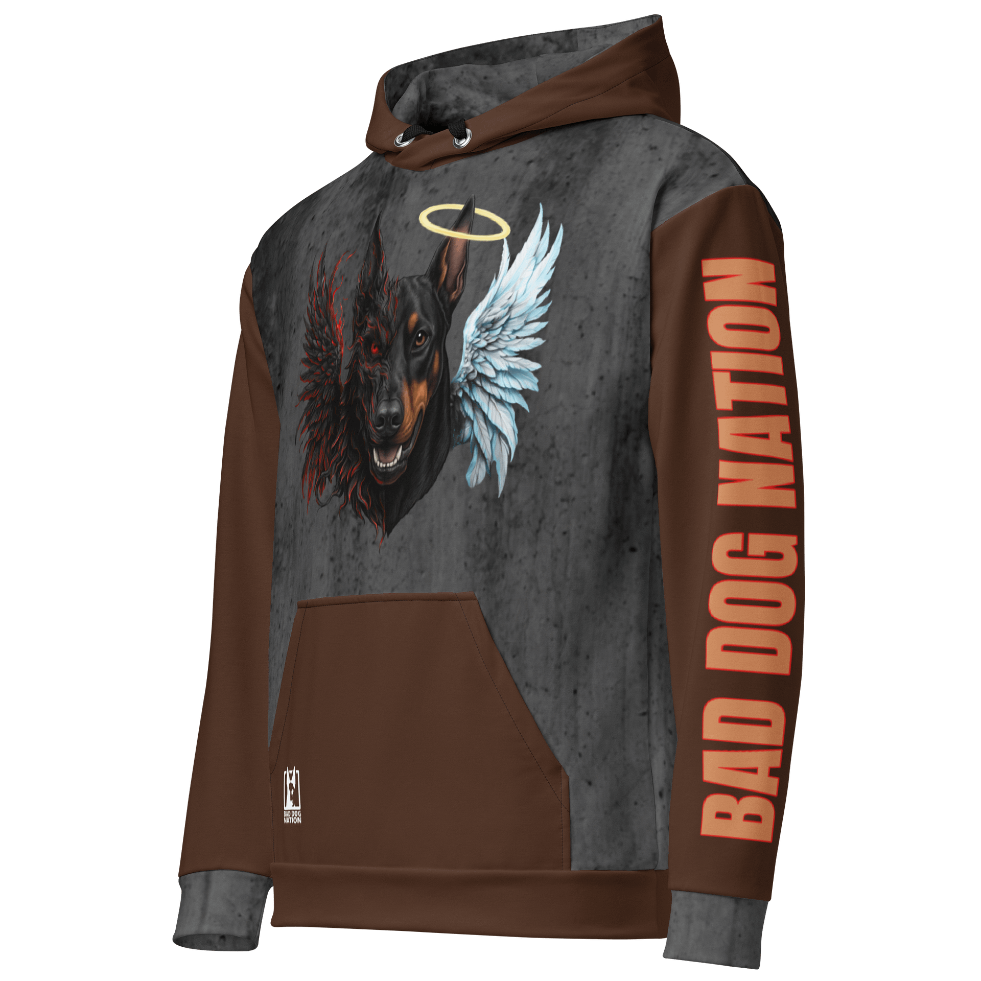Good and Evil Doberman - Premium Adult Unisex All Over Print Hoodie product image (4)