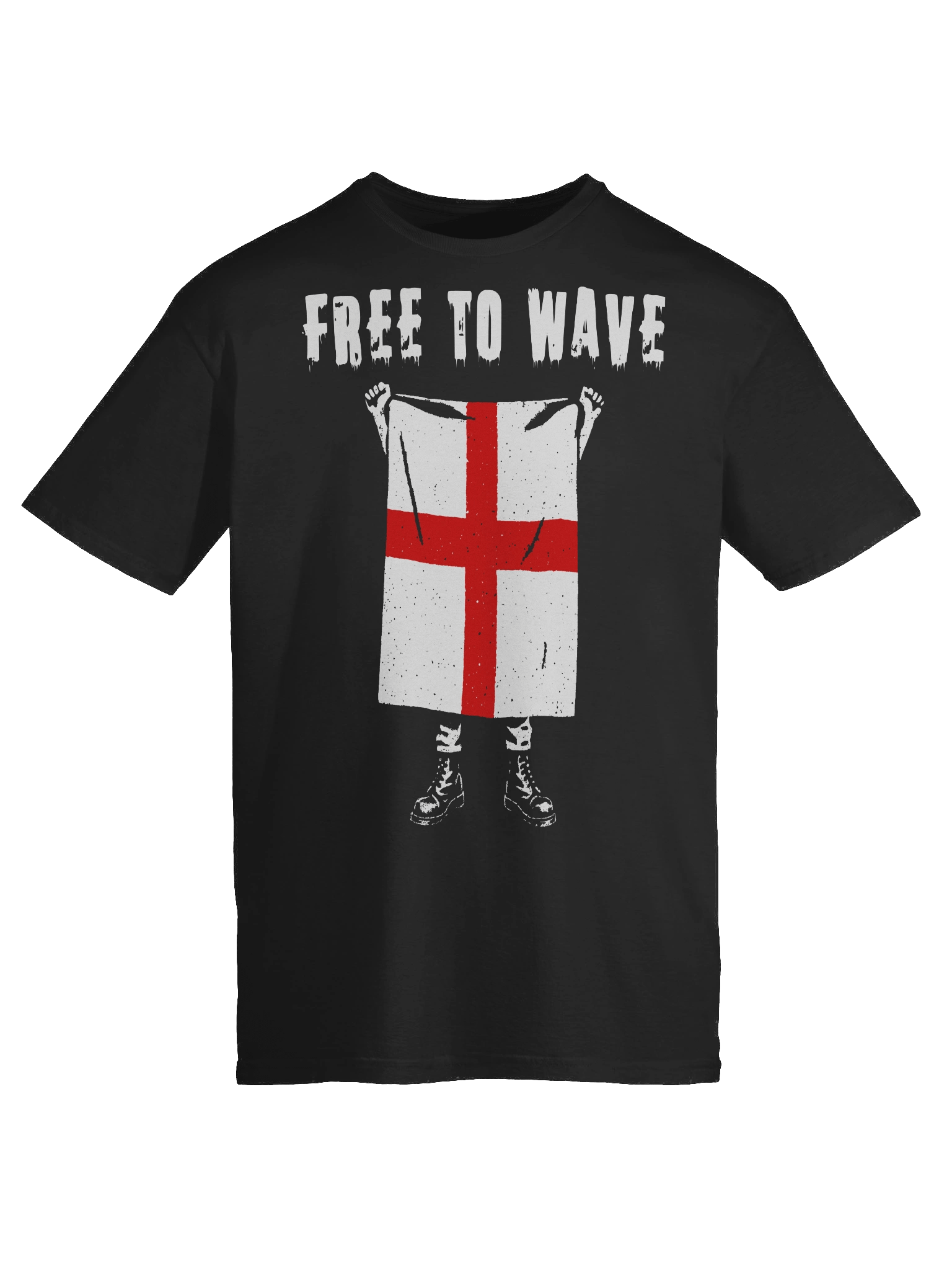 FREE TO WAVE – England St. George’s Cross Flag Tee product image (9)