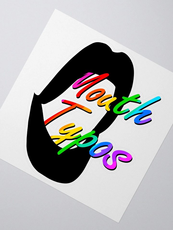 Mouth Typos (Rainbow) Sticker product image (2)