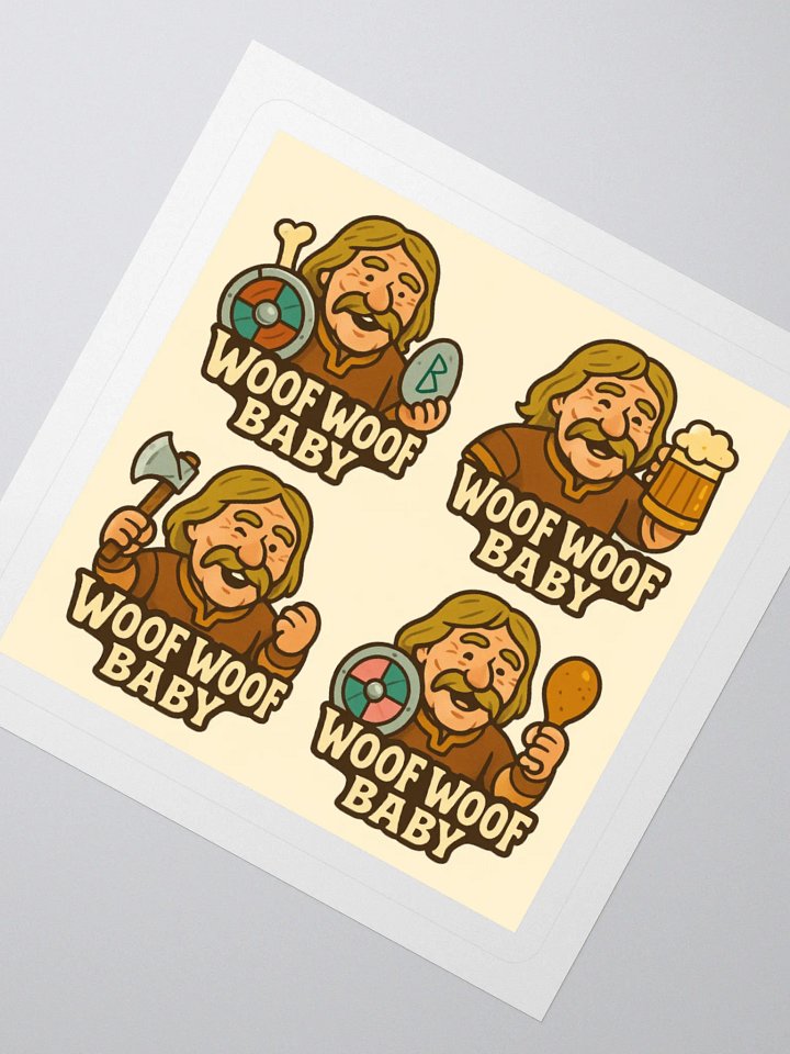 Egil Thorsson Woof Woof Baby Stickers product image (5)