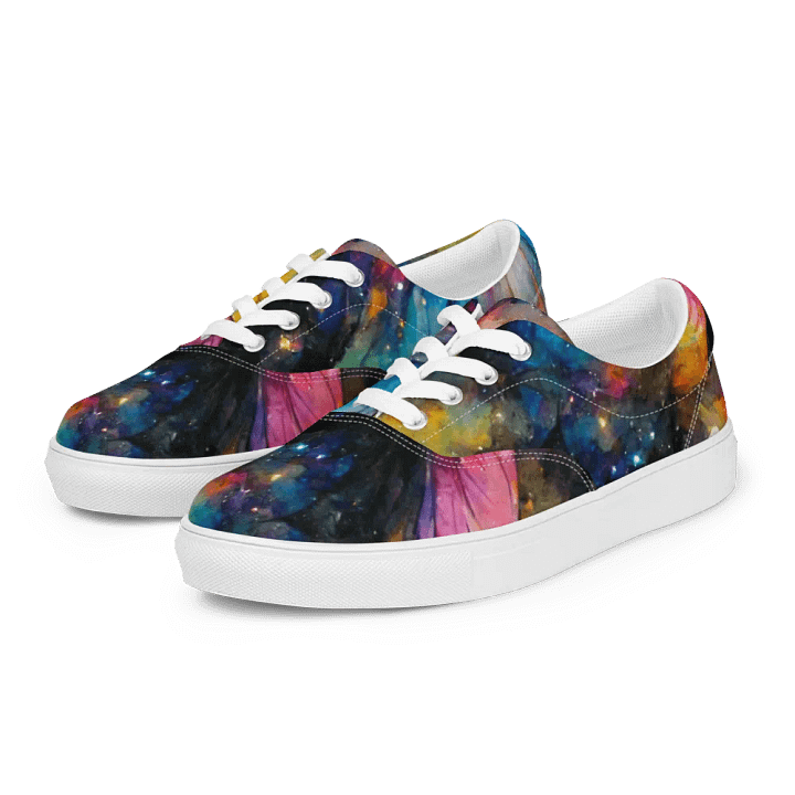 Womem's Cosmic Butterfly Lace-Up canvas Shoes product image (2)
