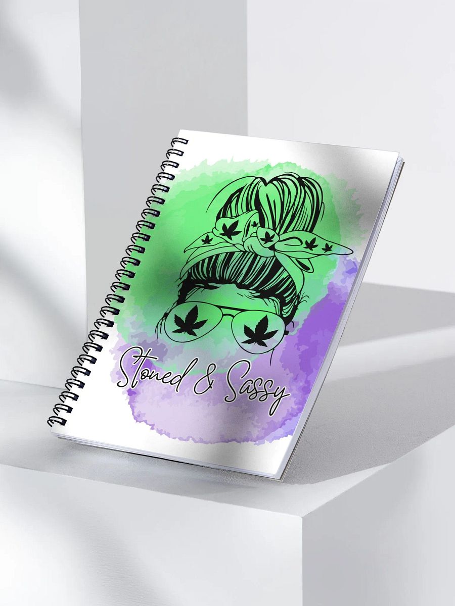 Stoned & Sassy Spiral Notebook product image (3)