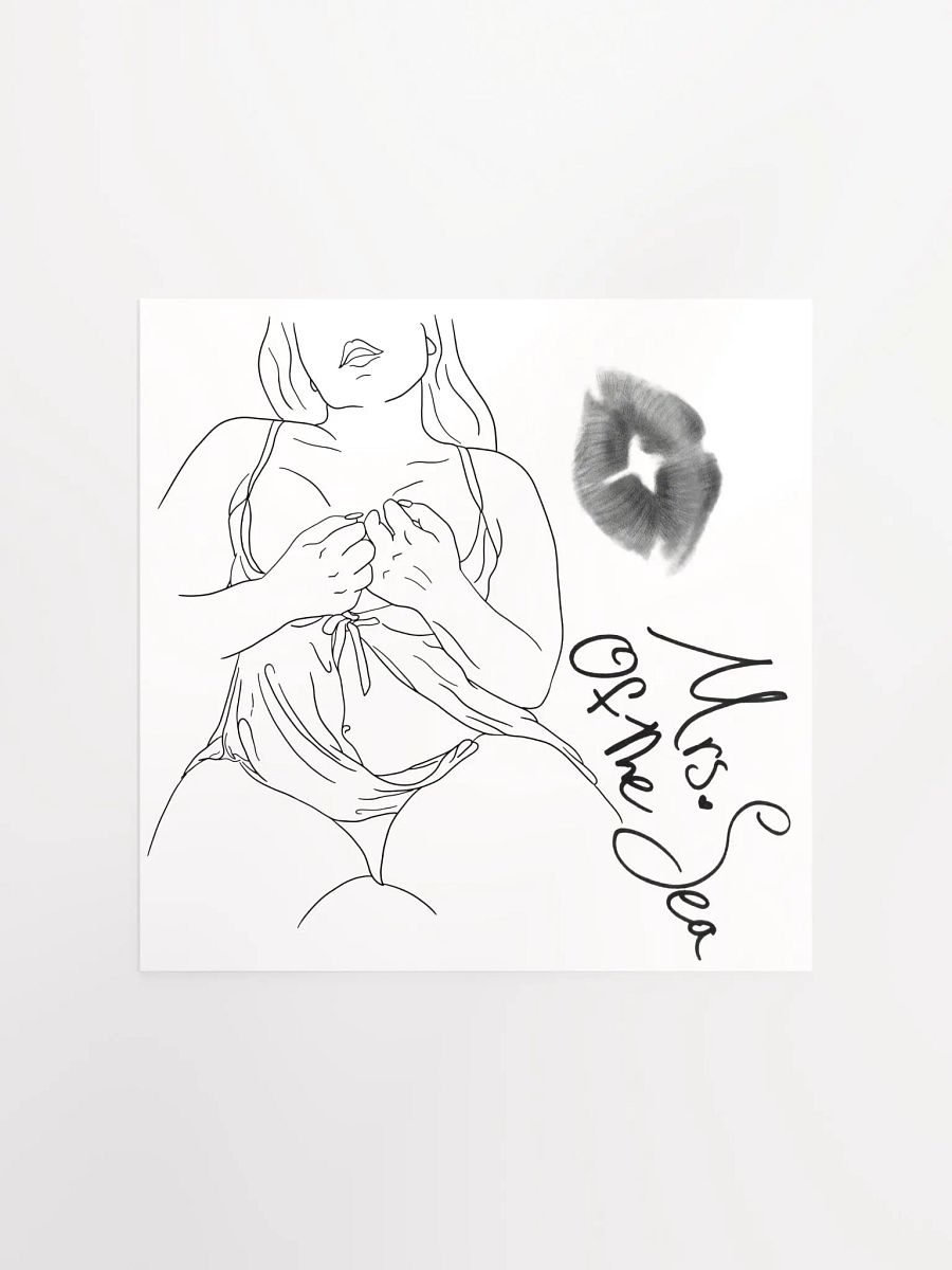 Signed NSFW Poster W/ REAL MrsOfTheSea Kiss Mark product image (2)