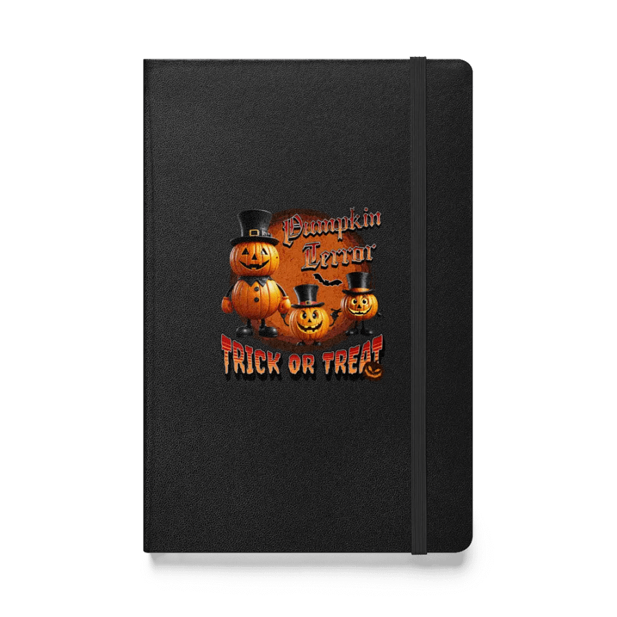 Pumpkin Terror Trick Or Treat Hardcover Notebook product image (1)