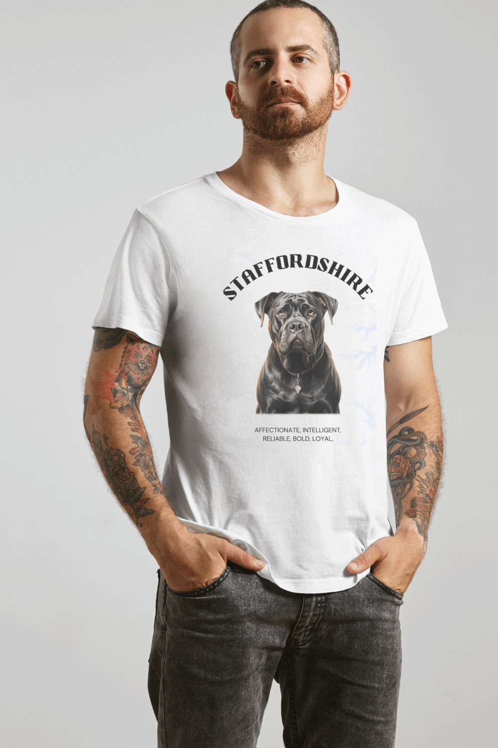 Staffordshire White Relaxed Fit T-shirt product image (1)