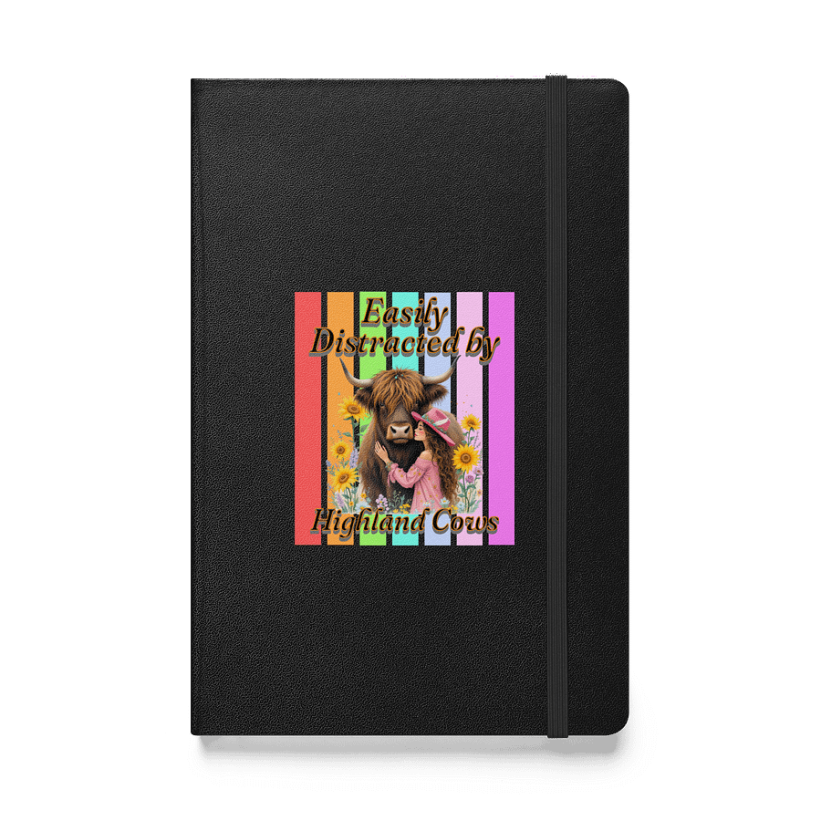 Easily Distracted By Highland Cows Hardcover Journal product image (1)