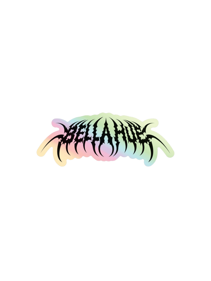 Bella Hue 'Silence' Holographic Logo Sticker! product image (2)