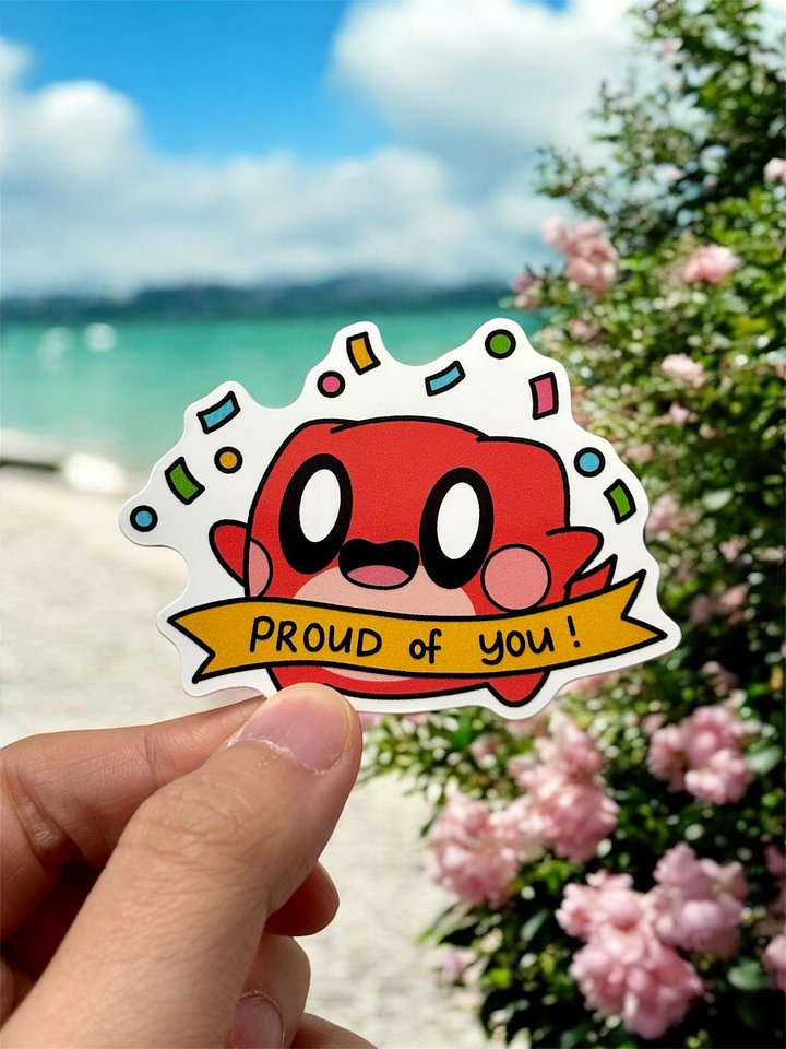 Proud of You Dinobean Vinyl Sticker product image (1)