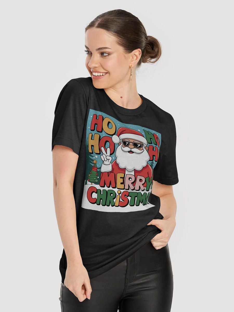 Fun Santa Claus Ho Ho Ho Merry Christmas T-shirt product image (83)