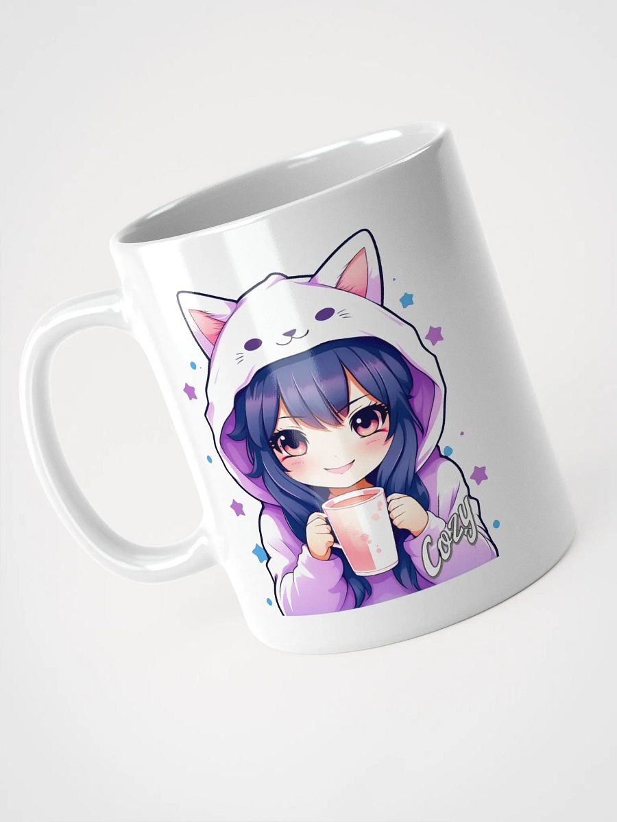 Cozy Kawaii Anime Girl - Coffee or Soup Mug - 11 oz - 15 oz - 20 oz - v1 product image (4)