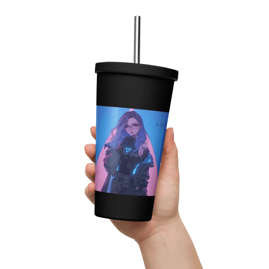 Cyberpunk V.2 Tumbler with a Straw product image (5)