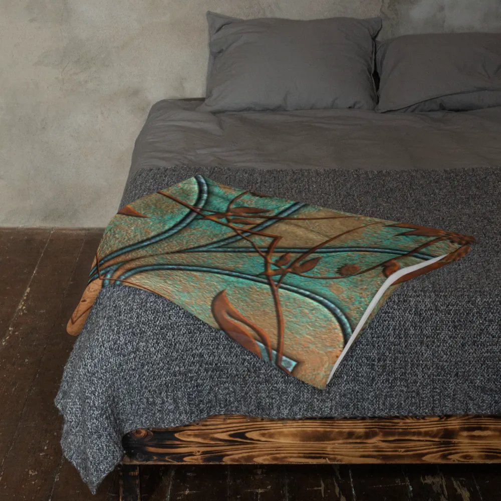 Copper Patina Kaleidoscope Throw Blanket product image (23)