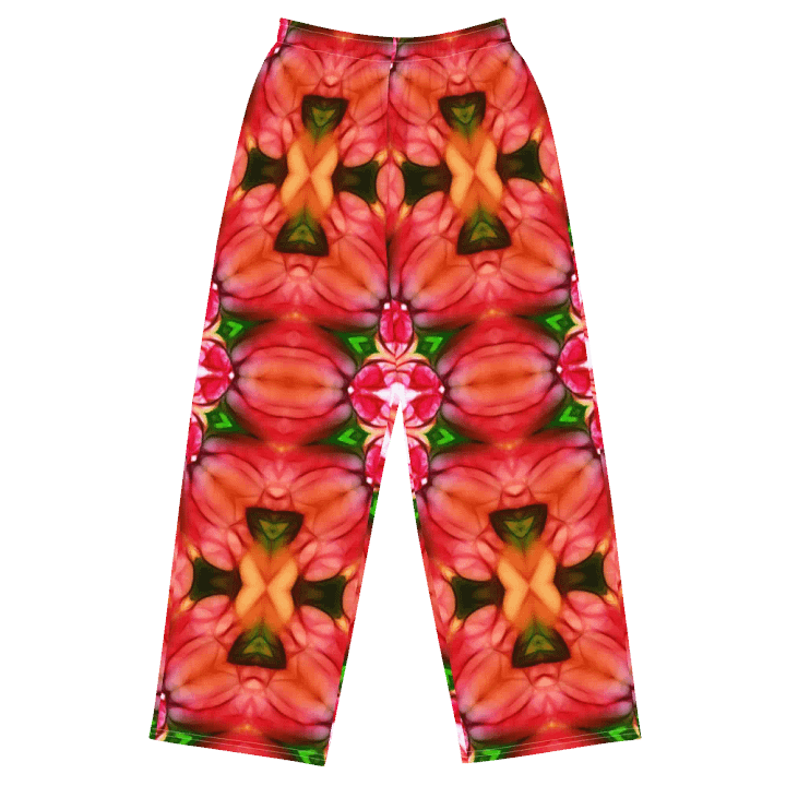 Peachy Flower Kaleidoscope Wideleg Pants product image (1)