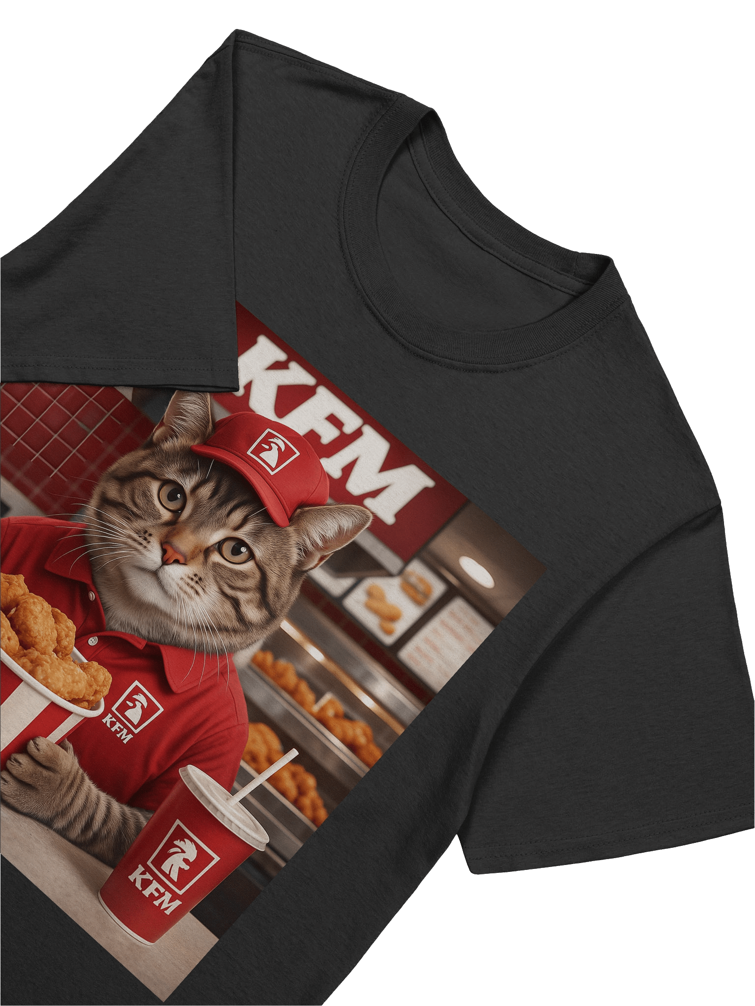 KFM Cat Fast-Food T-Shirt product image (60)