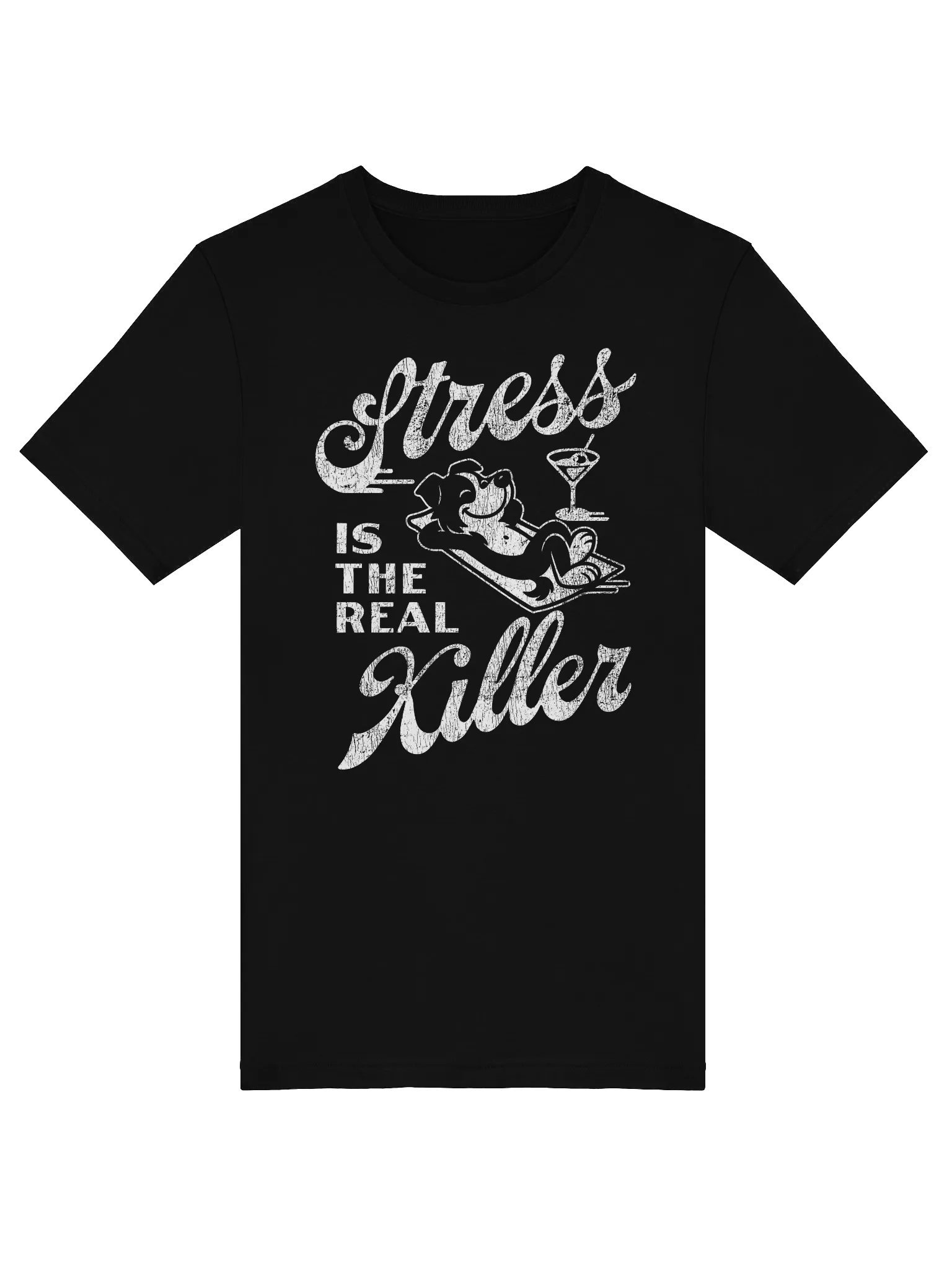 Stress Is the Real Killer – Border Collie Chill Tee product image (1)