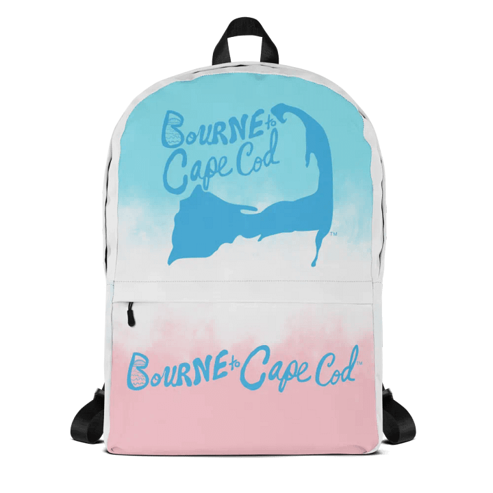 🌊 BOURNE to Backpack – Coastal Cool with BRN.2C.C.™ Vibes 🎒| Blue Logos | Patriotic Pastels product image (1)