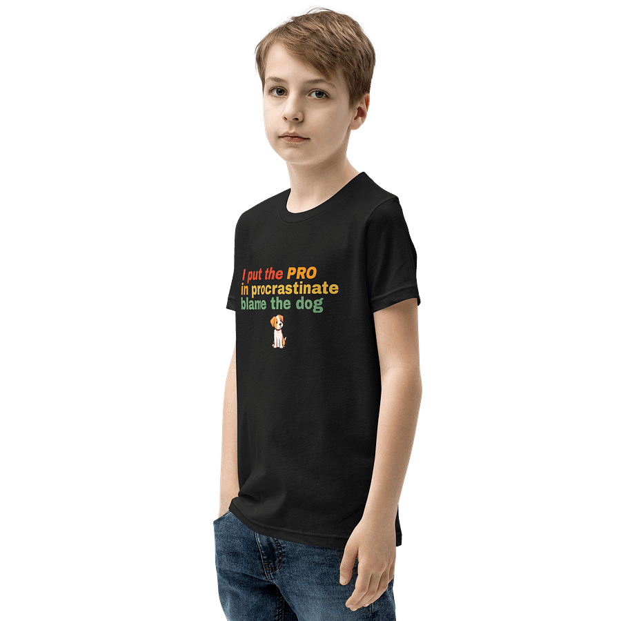 No Procrastination Pro Youth T-Shirt product image (3)
