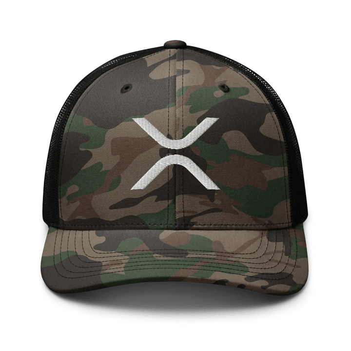 XRP Logo Embroidered Camo Hat product image (1)