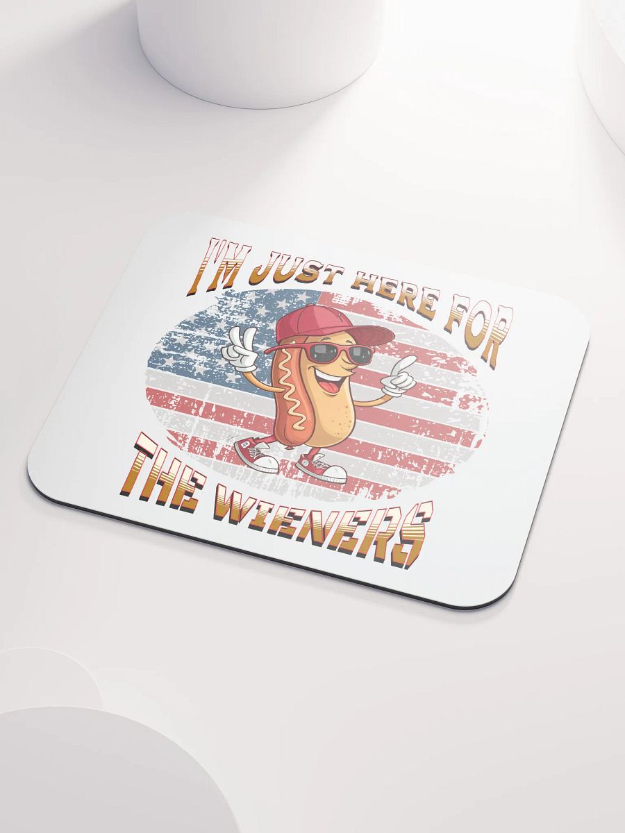 Im Just Here For The Wieners Hot Dog Wonderland Mouse Pad product image (3)