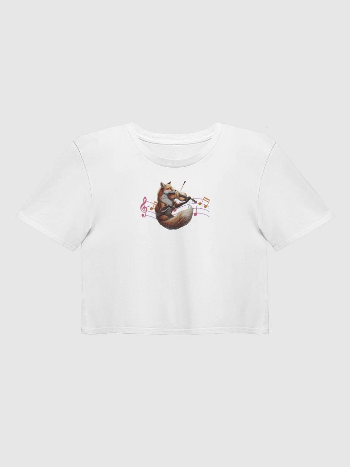 Whimsical Fox Violinist Crop Top product image (1)