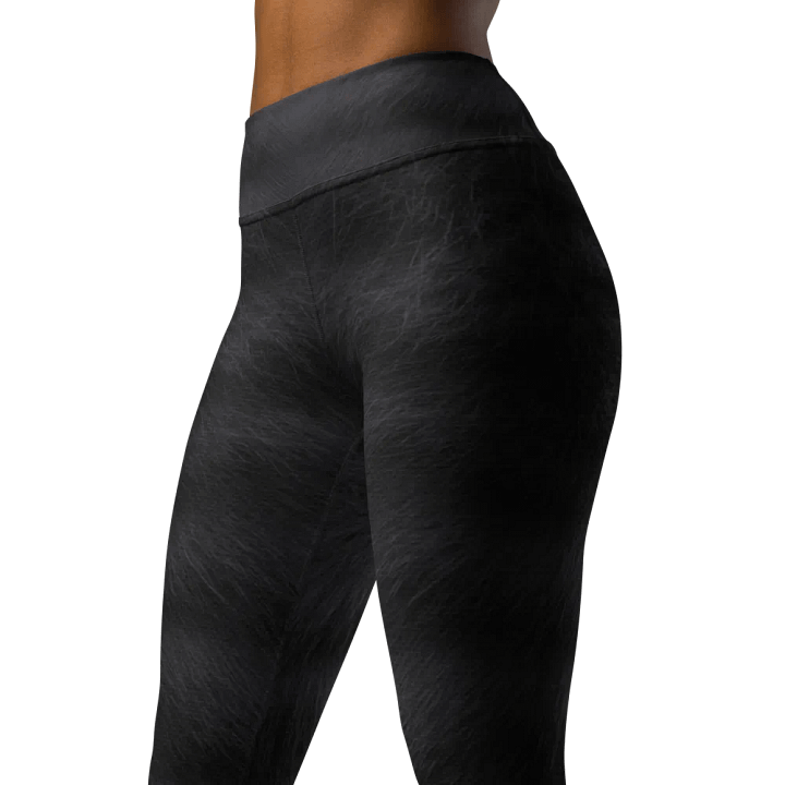 Black Tabby Cat Yoga Leggings product image (2)