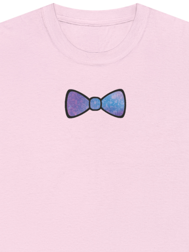 Dark Blue/Purple Mix Watercolor Bow Tie Shirt product image (2)