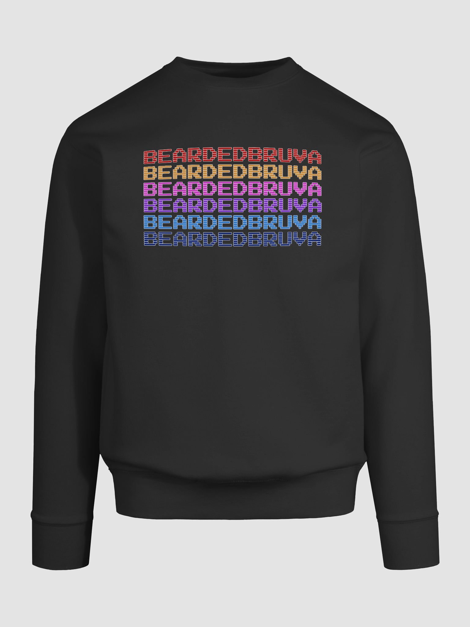 BeardedBruva Color Grid Sweatshirt product image (57)