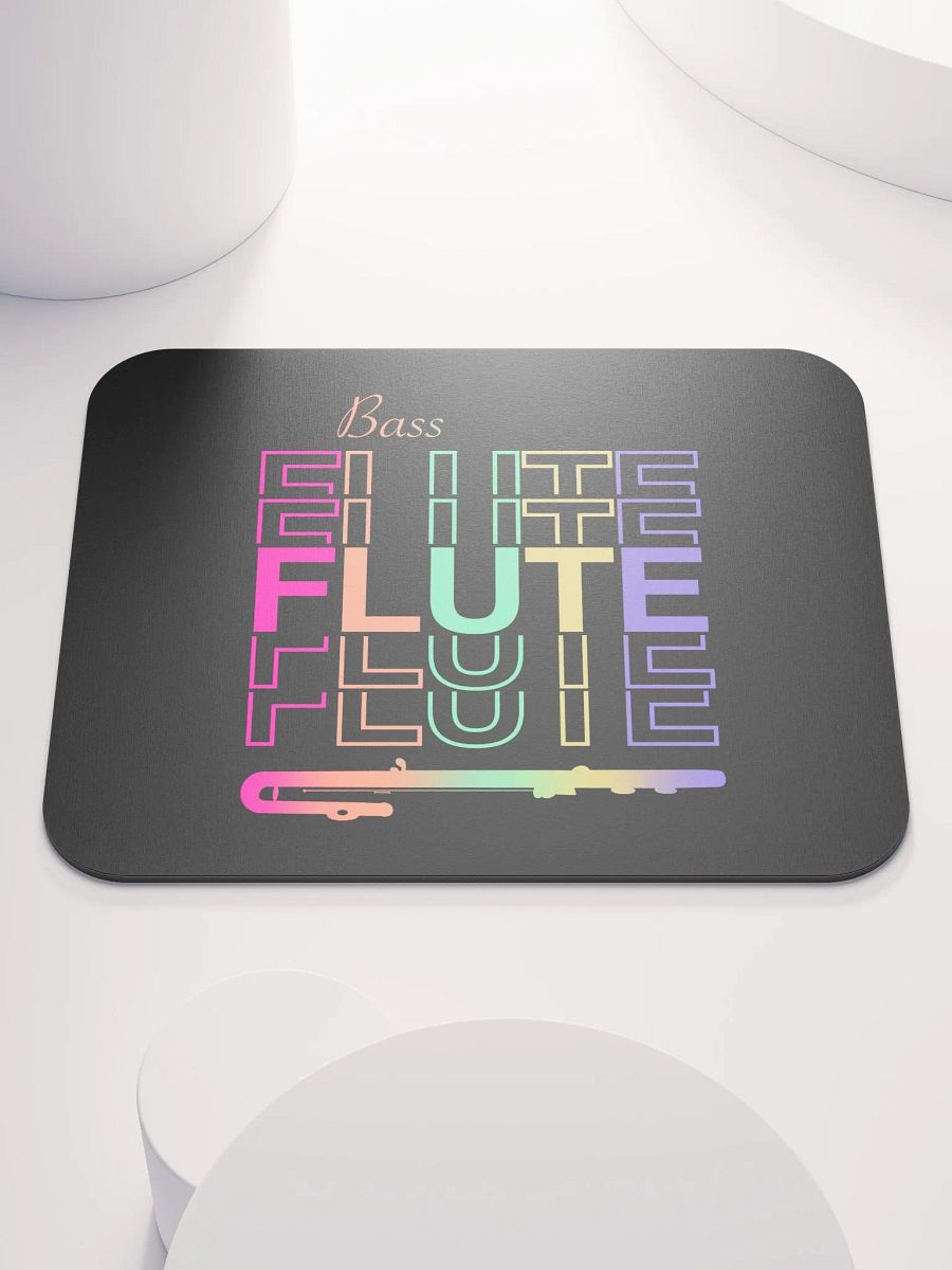 Symmetrical Flute Graphic Mouse Pad - Bass Flute product image (2)