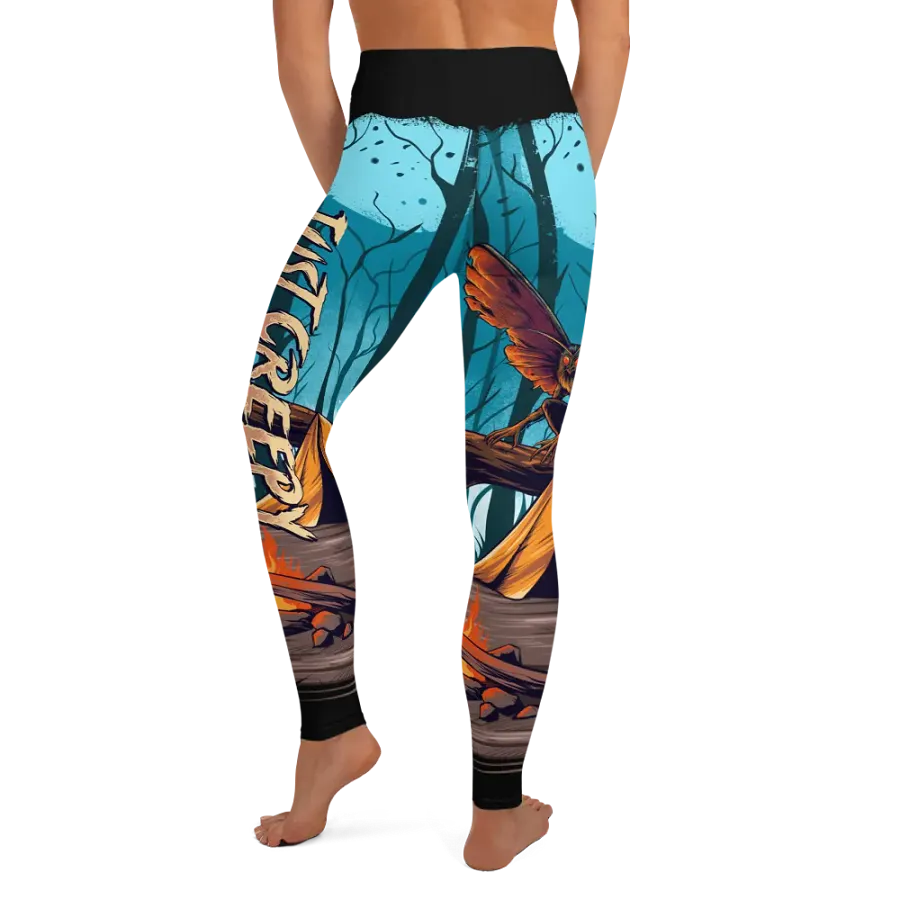 Eerie MothMan Forest Yoga Leggings product image (6)