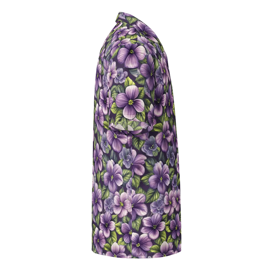 Botanical Bloom: African Violet Elegance Shirt product image (5)
