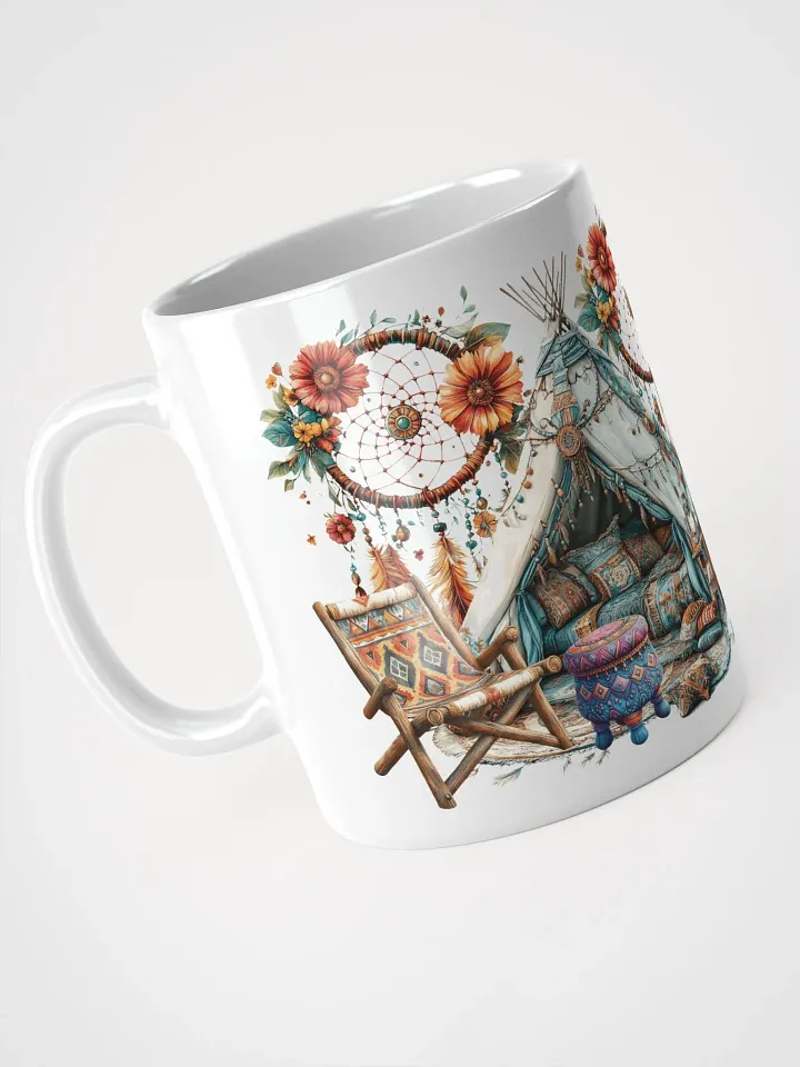 Bohemian Hippie Camping Mug product image (2)