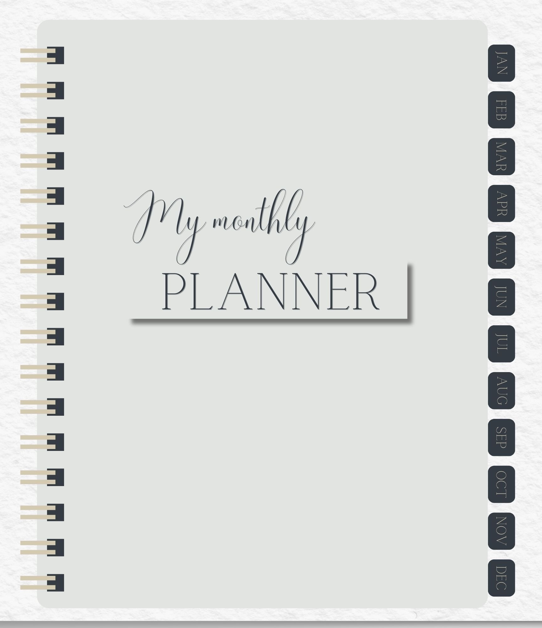 Minimalistic Digital Monthly Planner product image (1)