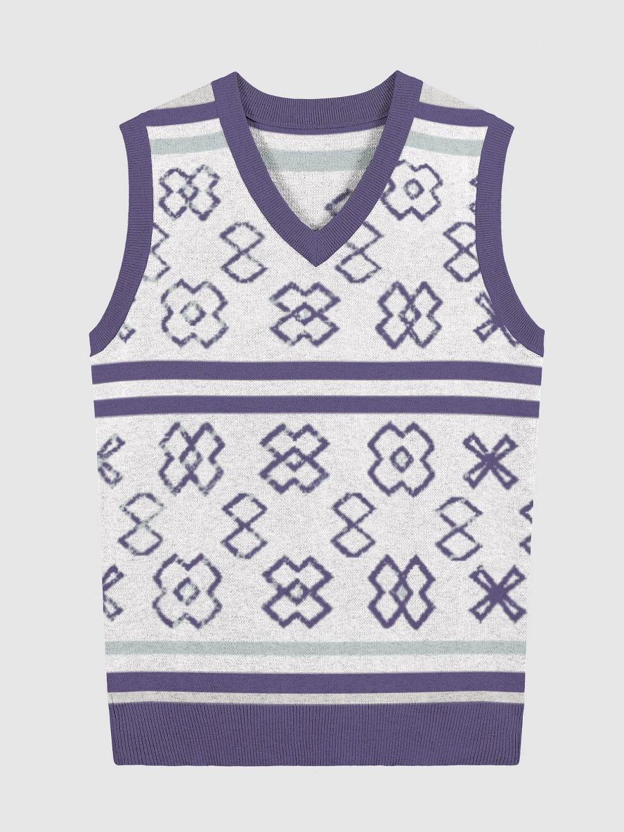 XL Geometric Knit V-Neck Vest product image (5)