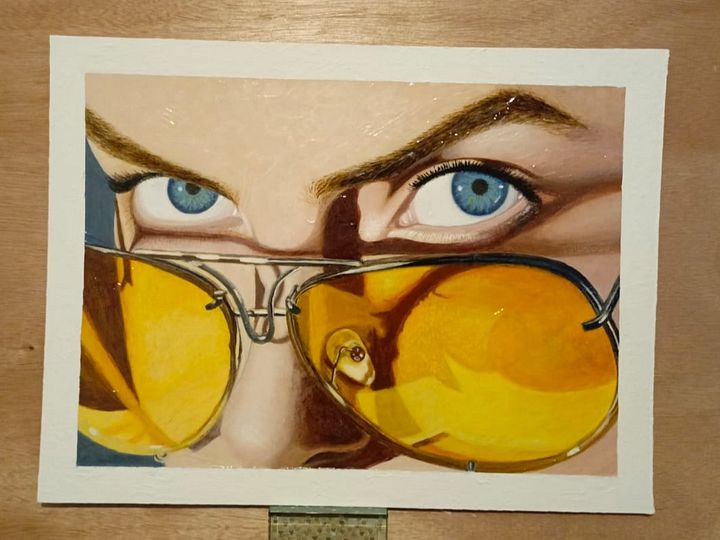ETHEREAL GAZE | ACRYLIC PORTRAIT PAINTING product image (1)