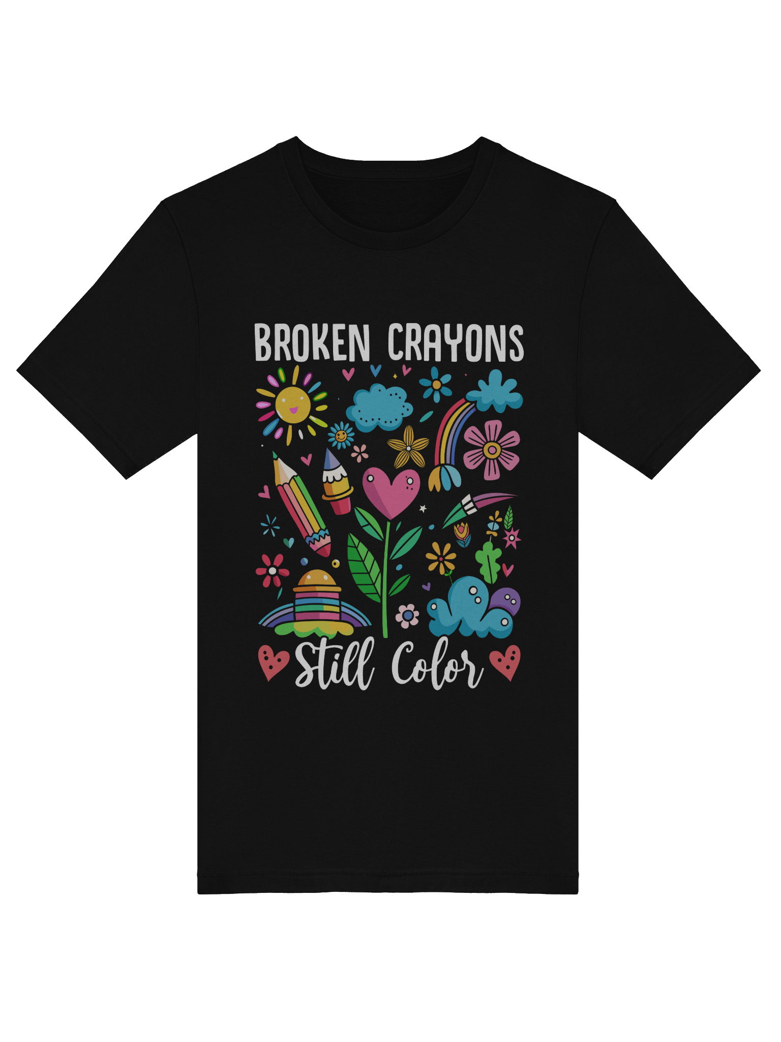 Broken Crayons Still Color – Healing Despite Struggles Mental Health Awareness T-Shirt product image (30)