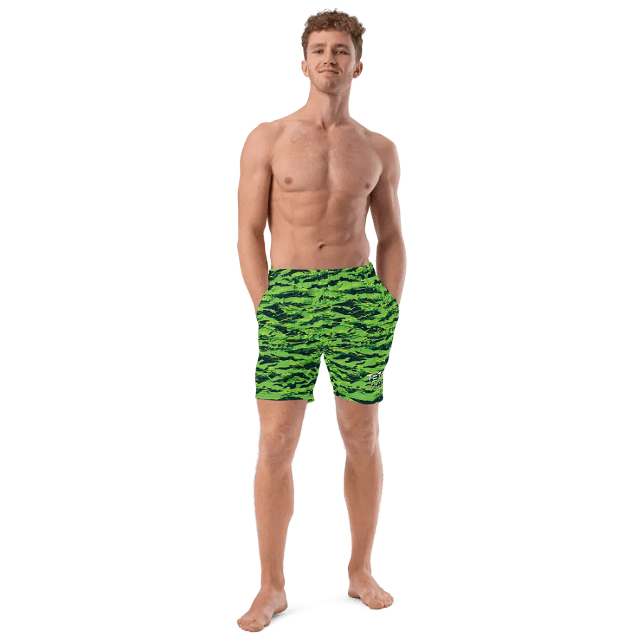 Green Camo Swim Trunks product image (11)