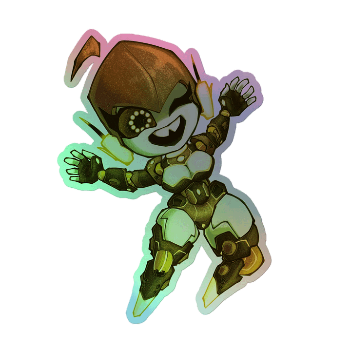 Golden Cali holo sticker product image (2)
