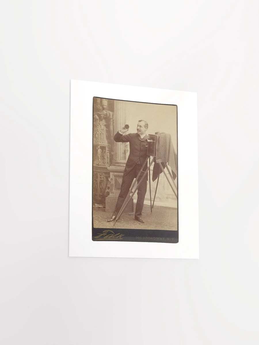 An Actor Posing with a Large-Format Camera By Benjamin J. Falk (c. 1885) - Print product image (3)