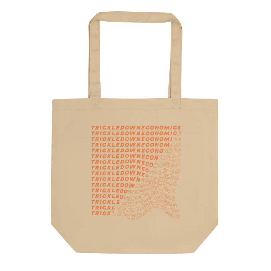 Trick Economics Tote (orange text) product image (3)