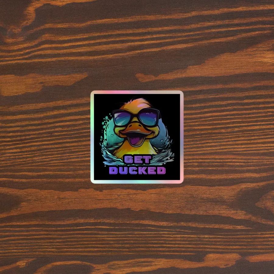 Splashy Duck Holographic Sticker Set product image (5)