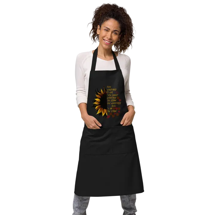 I Am the Storm Sunflower Organic Apron product image (1)